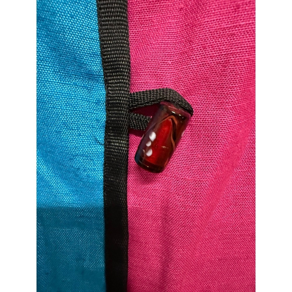 Indigo Rain Vintage Patchwork Bead Button Jacket … - image 6